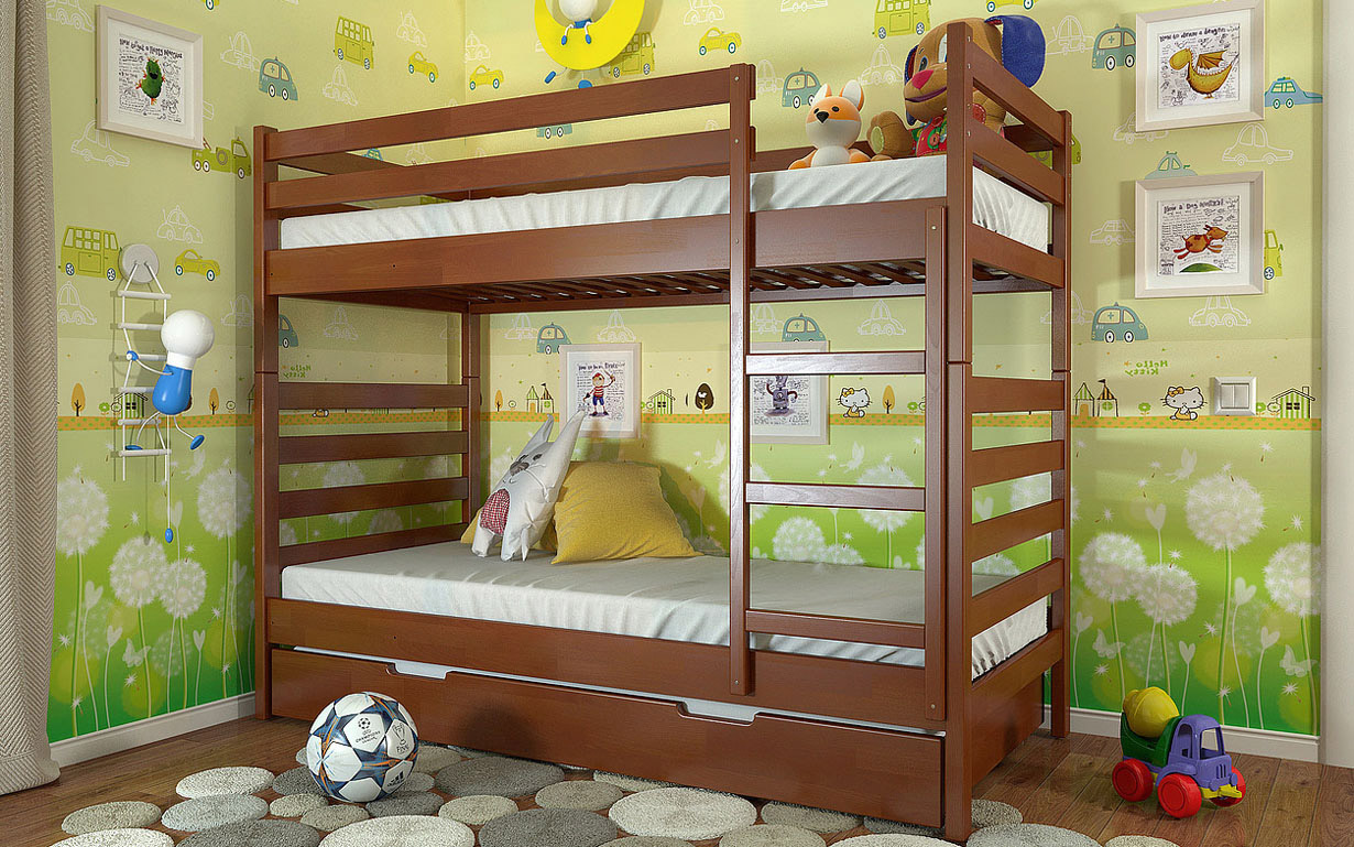 Двухъярусная кровать Рио Двухъярусная кровать Рио 80х190 см. Arbor Drev - Фото