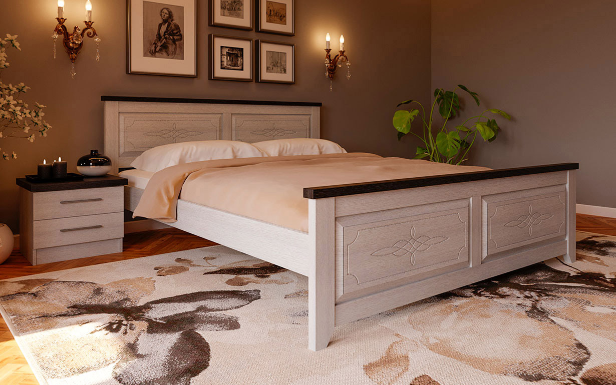 Кровать Майя-нью 90х190 см. ЧДК - Фото