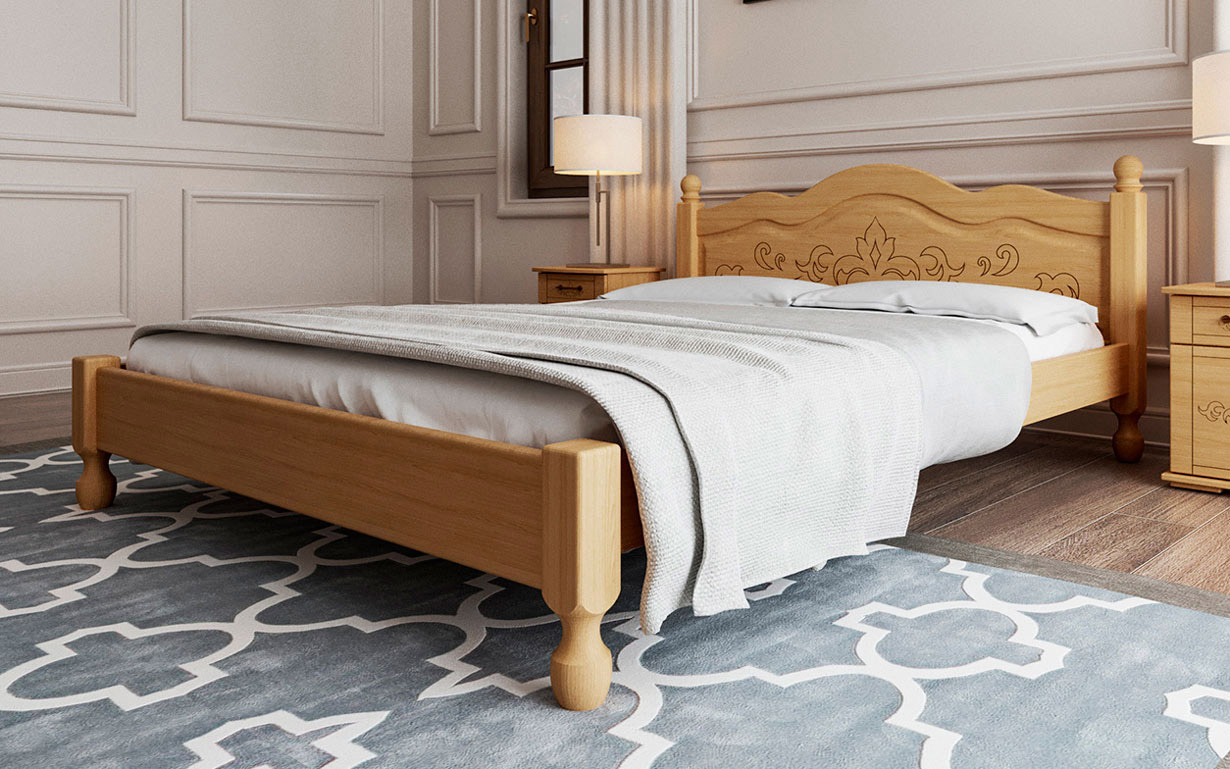 Кровать Магнолия 160х190 см. ЧДК - Фото