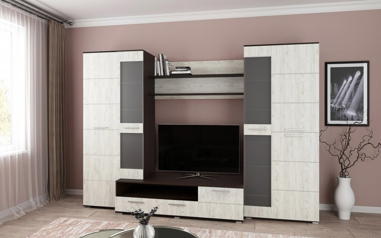 Гостиная Рим Дуб крафт белый Феникс Мебель - Фото