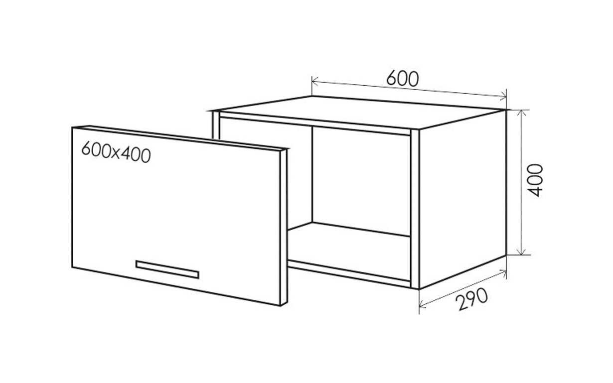Кухонная секция Тренд верхняя №16 вытяжка Феникс Мебель - Фото