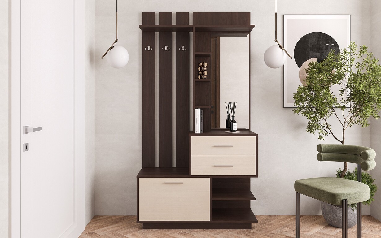 Прихожая Монро белый Феникс Мебель - Фото