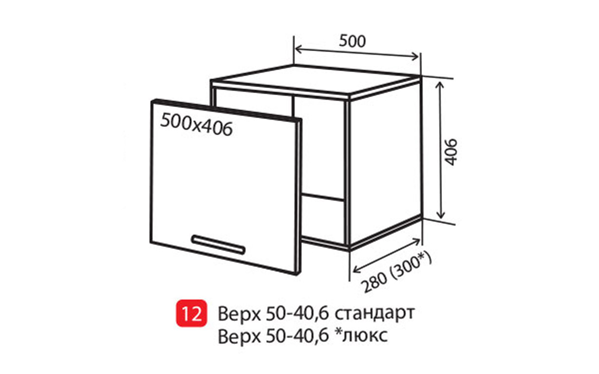 Кухонная секция Alta AL верхняя №12 Vip Master - Фото