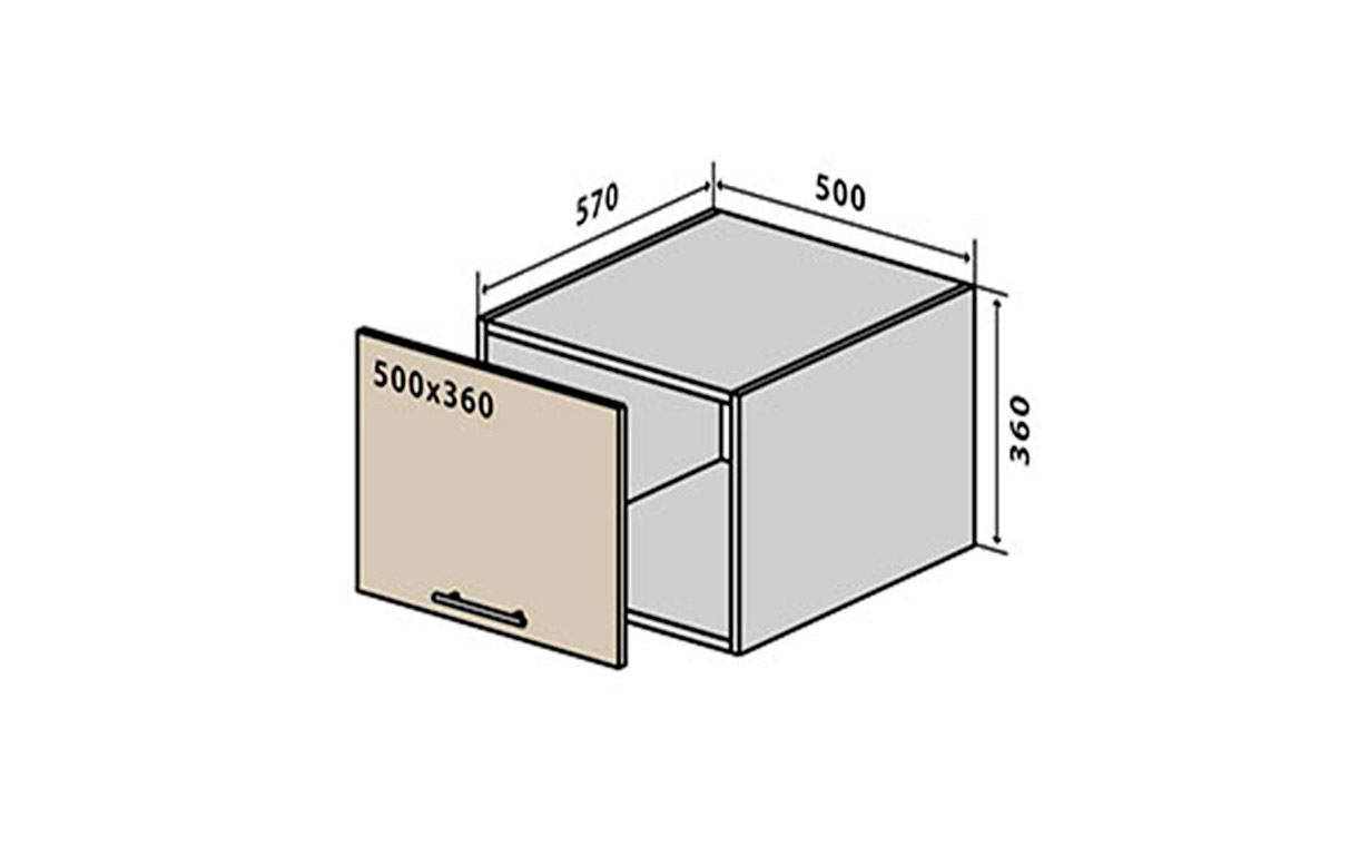 Кухонная секция Alta AL Luxe верхняя №62 Vip Master - Фото