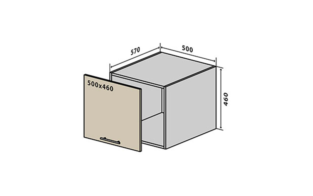 Кухонная секция Flat верхняя №72 Vip Master - Фото