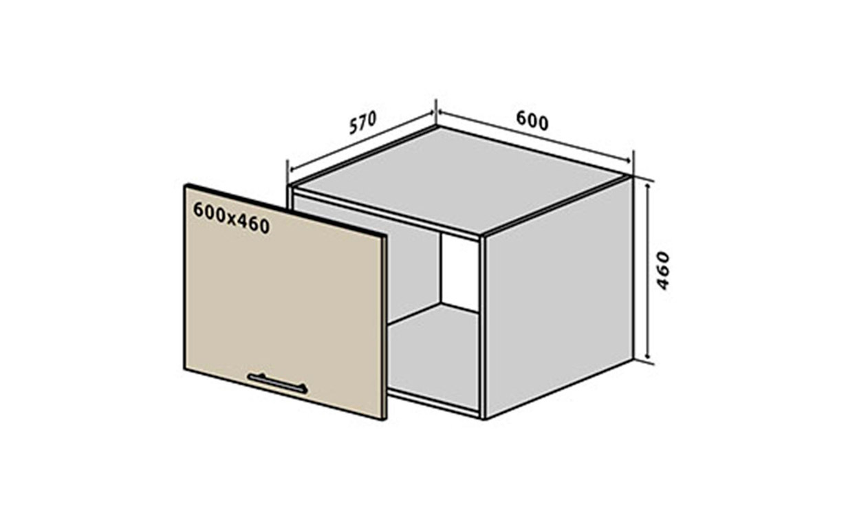 Кухонная секция MoDa Matt Luxe верхняя №76 Vip Master - Фото