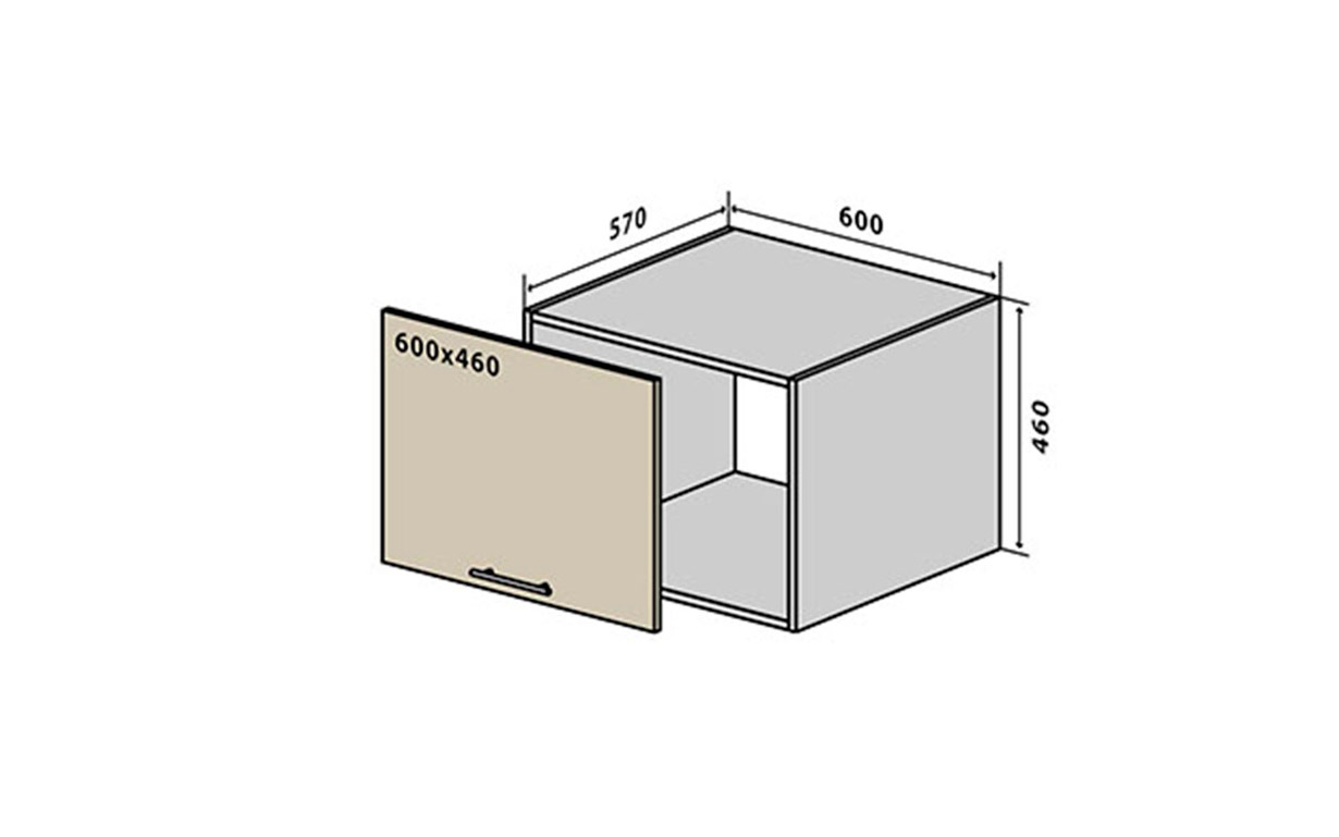 Кухонная секция MoDa Matt верхняя №73 Vip Master - Фото
