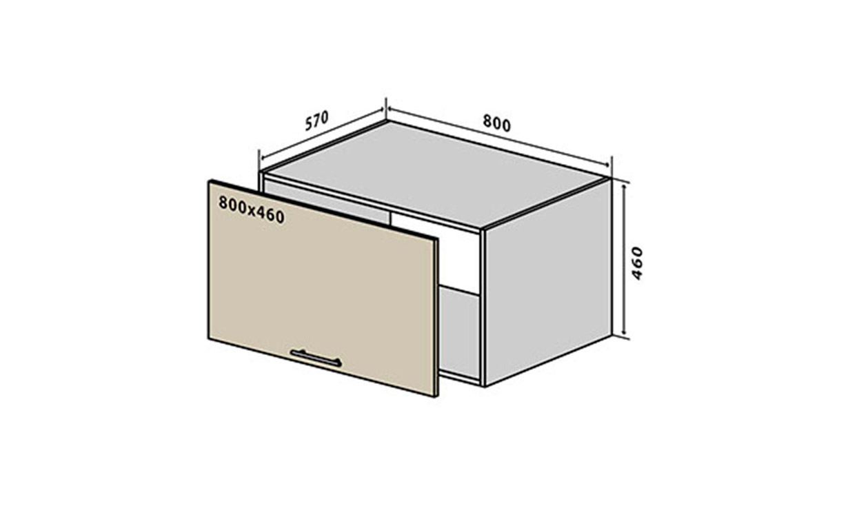 Кухонная секция MoDa Matt верхняя №78 Vip Master - Фото