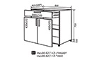 Кухонная секция MoDa Matt нижняя №31 - Фото