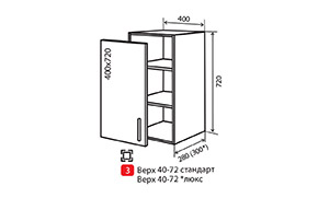 Кухонная секция maXima верхняя №3 - Фото