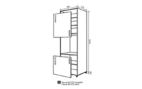 Кухонная секция Модена нижняя №20 - Фото