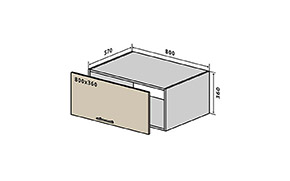 Кухонная секция Модена верхняя №68 - Фото