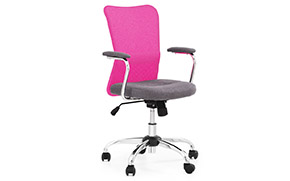 Крісло комп'ютерне Andy pink - Фото