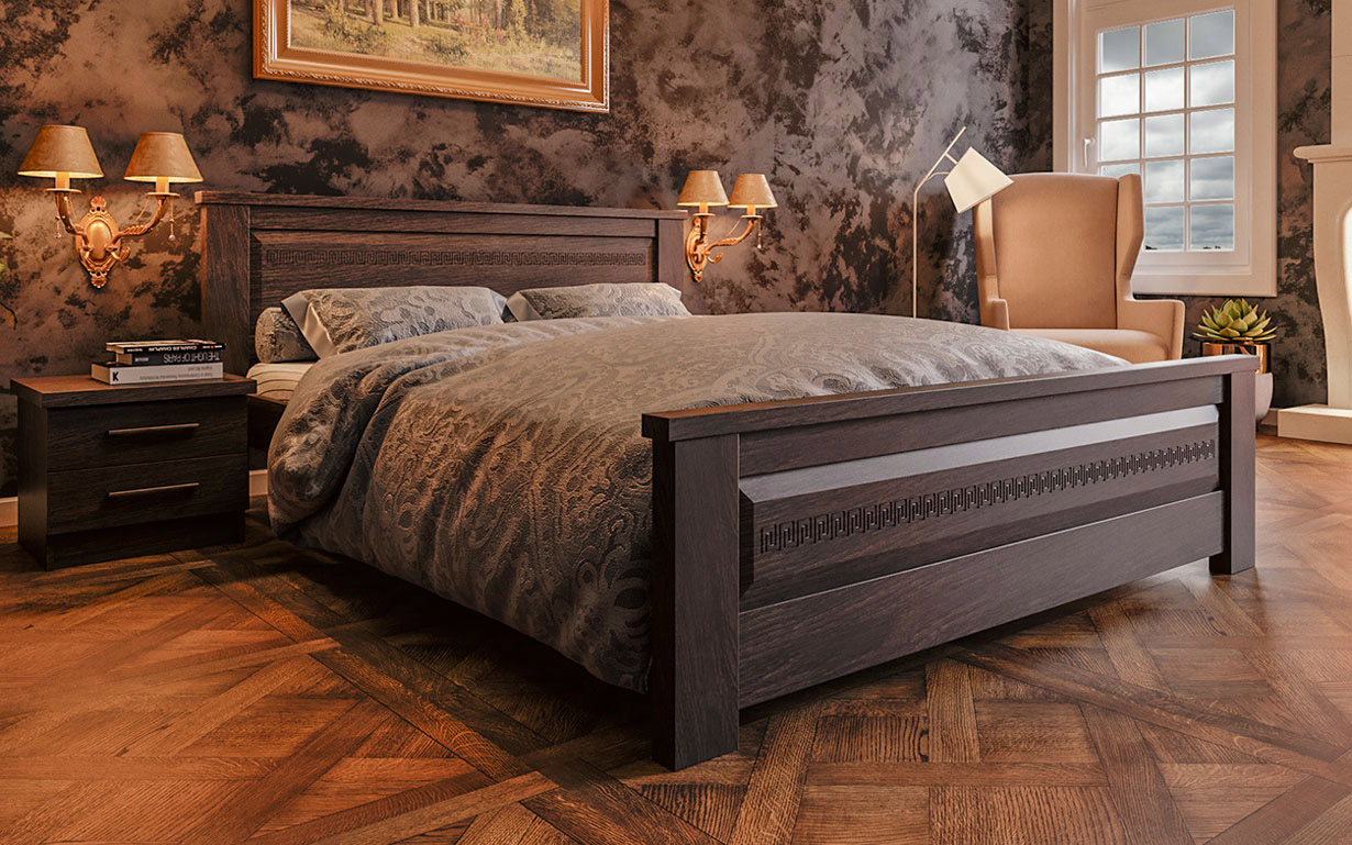 Кровать Элит-нью 120х190 см. ЧДК - Фото