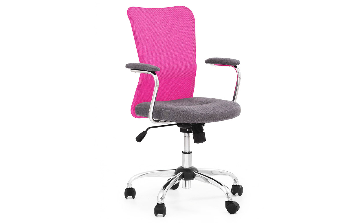 Крісло комп'ютерне Andy pink Halmar - Фото