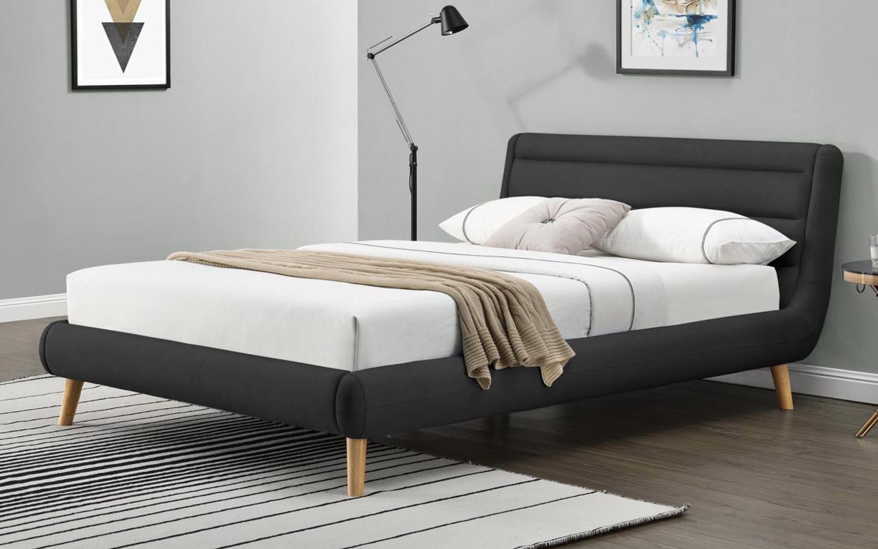 Кровать Elanda dark grey 160х200 см. Halmar - Фото