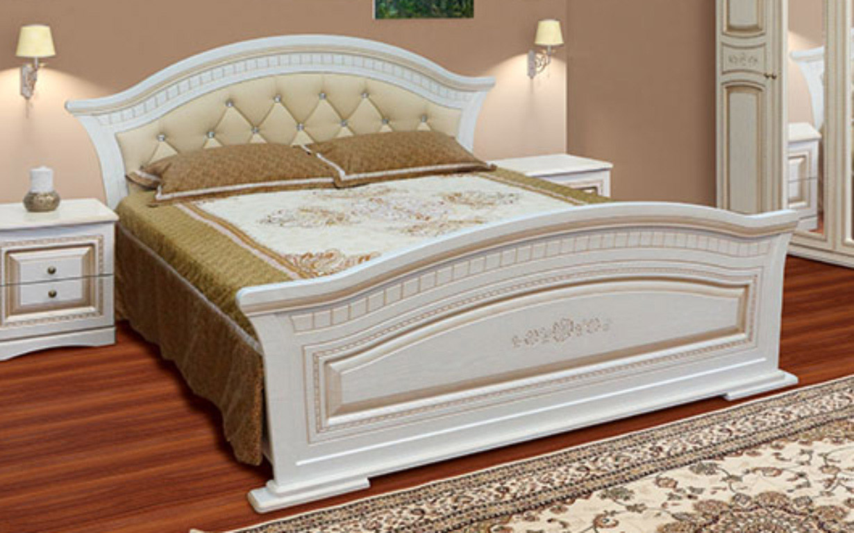Ліжко Ніколь з м'яким узголів'ям 160х200 см. Світ Меблів - Фото