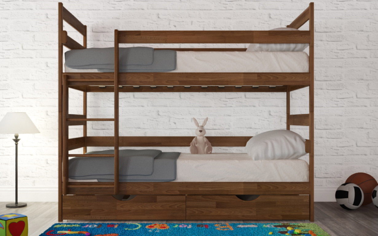 Двухъярусная кровать Ясна 90х190 см. Олимп - Фото
