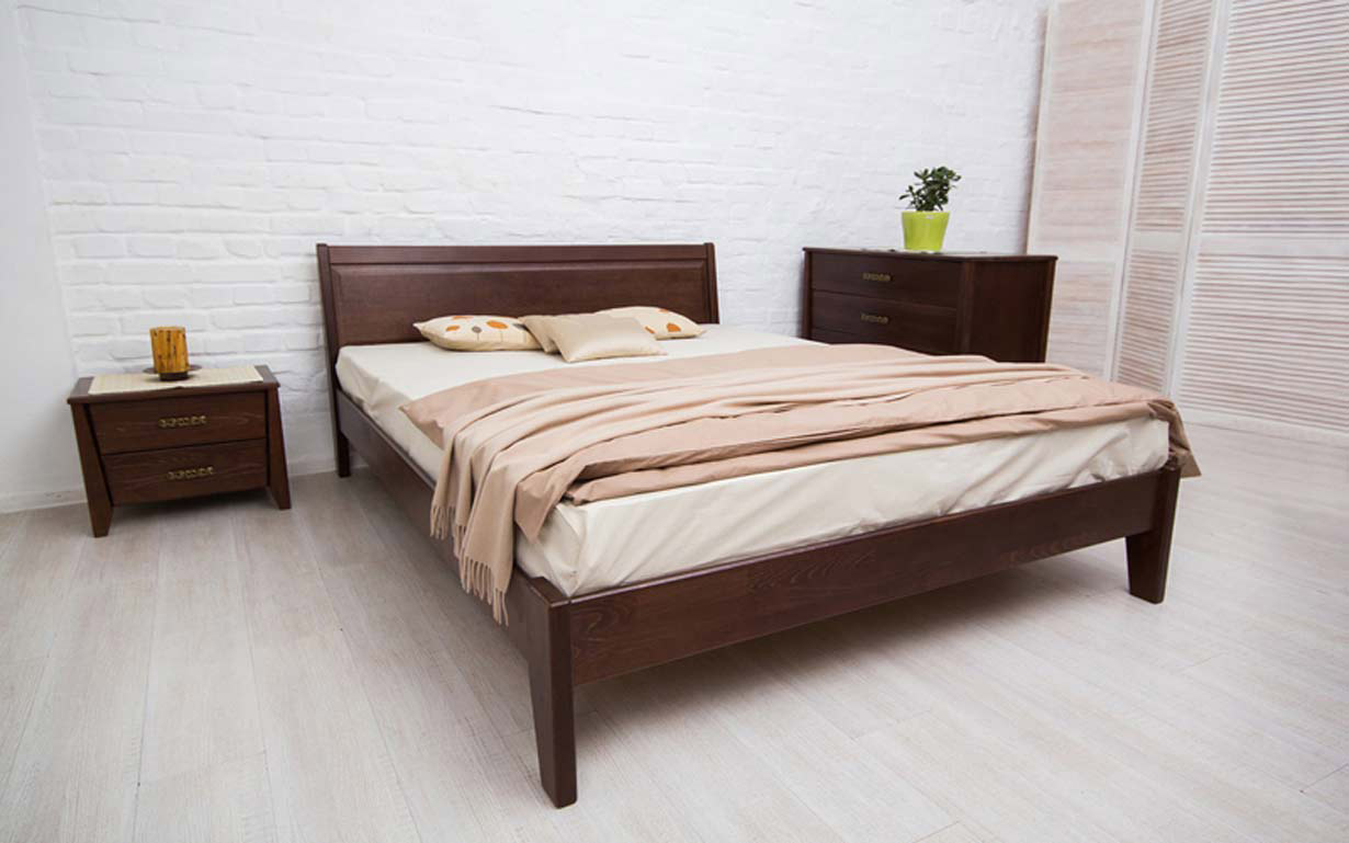 Кровать Сити без изножья с филенкой 200х200 см. Олимп - Фото