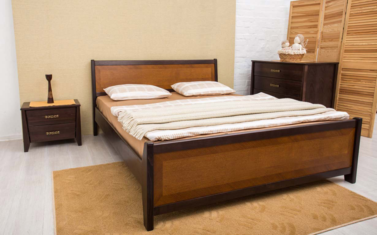 Кровать Сити с интарсией 180х190 см. Олимп - Фото